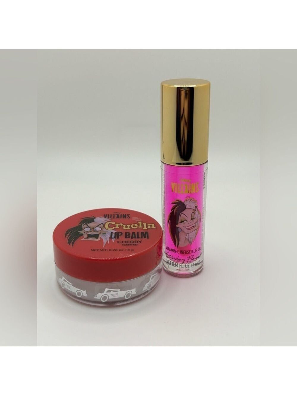 Disney Villains Cruella Lip Balm and Lip Oil Set